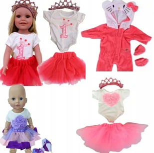 ZESTAW DLA LALKI UBRANEK SUKIENKA PAJAC DLA BOBASA KOMPLET BUCIKI SPODNIE - Domki dla lalek ZESTAW DLA LALKI UBRANEK SUKIENKA PAJAC DLA BOBASA KOMPLET BUCIKI SPODNIE - Domki dla lalek - miniaturka - grafika 1