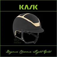 Kaski do jazdy konnej - Kask Sport Kask Dogma Chrome Light GOLD - KASK - czarny/złoty 55-56 - miniaturka - grafika 1