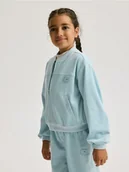 Bluzki dla dziewczynek - Reserved - Bluza bomber z aplikacją - jasnoniebieski - miniaturka - grafika 1