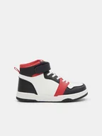 Buty dla chłopców - Sinsay - Sneakersy za kostkę - koralowy - miniaturka - grafika 1