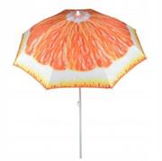 Parasole ogrodowe - Parasol Ogrodowy Plażowy Poly 180 cm Wzór Pomarańcza - miniaturka - grafika 1