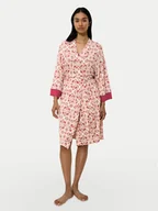 Szlafroki damskie - Triumph Szlafrok Aura Spotlight 10222613 Kolorowy - miniaturka - grafika 1