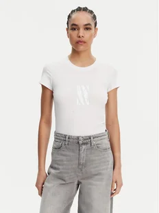 Armani Exchange T-Shirt XW000511 AF11929 U0002 Biały Slim Fit - Koszulki i topy damskie - miniaturka - grafika 1