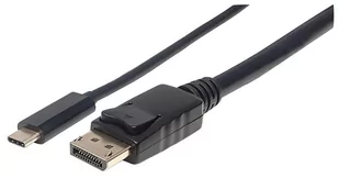 Manhattan 152471 USB typu C na kabel DisplayPort Adapter, kabel 1 m Czarny 152471 - Kable komputerowe i do monitorów - miniaturka - grafika 3