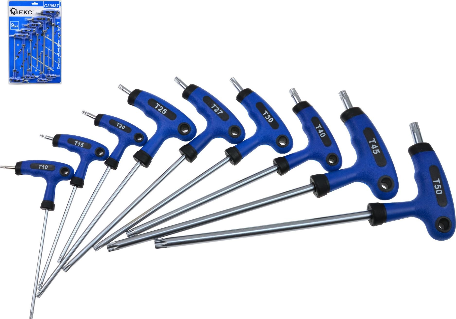 Geko Zestaw wkrętaków torx typu T 9el. 20