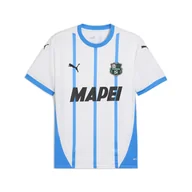 Koszulki sportowe męskie - Męska koszulka wyjazdowa US Sassuolo Calcio 24/25 PUMA White Ignite Blue - miniaturka - grafika 1