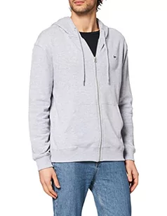 Lee Męska bluza z kapturem Zip Throuh, Szary (Grey Mele Mp), M - Bluzy męskie - miniaturka - grafika 1
