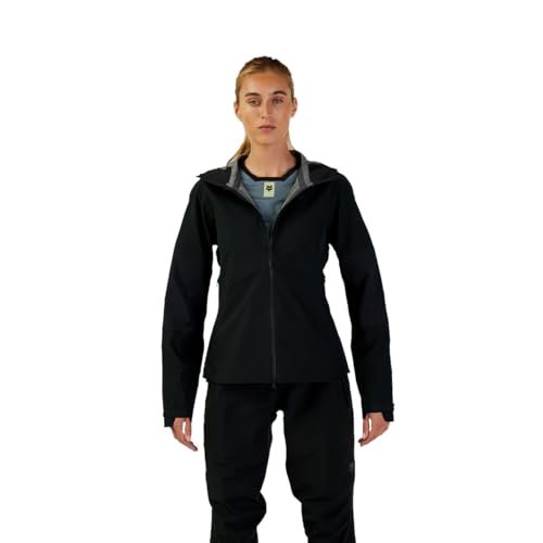 Fox Racing Damska kurtka płaszcz Fox Rain Jacket Fox Lady Defend, 3 l, czarna, rozmiar L