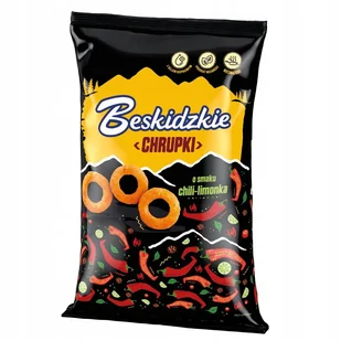 Beskidzkie Chrupki o smaku chilli i limonki 85 g - Chrupki - miniaturka - grafika 1