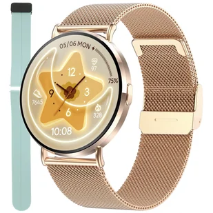 Zegarek Smartwatch Damski Enter SAT06.110.1410.2514-SET różowe złoto - Smartwatch - miniaturka - grafika 1