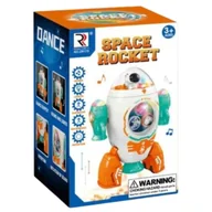 Mały naukowiec - INTERAKTYWNA RAKIETA ROBOT STATEK KOSMICZNY DLA DZIECI ŚWIATEŁKA I MELODIE - miniaturka - grafika 1