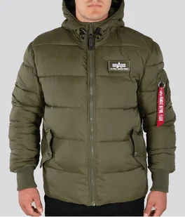 Alpha Industries kurtka męska pikowana z kapturem HOODED PUFFER Alpha FD - Kurtki męskie Alpha Industries kurtka męska pikowana z kapturem HOODED PUFFER Alpha FD - Kurtki męskie - miniaturka - grafika 1