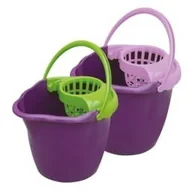 Miotły, szufle, mopy - TADAR TADAR WIADRO OKRĄGŁE 12L Z WYCISKACZEM PRESTIGE TADAR 312 - miniaturka - grafika 1