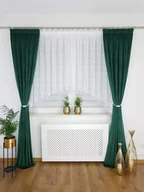 Firany - Firana z modną gipiurą 15cm, gotowe firany do salonu, firany gotowe na taśmie - miniaturka - grafika 1