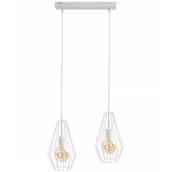 Lampy sufitowe - KET Druciana LAMPA wisząca KET443 metalowa OPRAWA industrialny zwis złoty KET443 - miniaturka - grafika 1