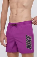 Stroje kąpielowe - Nike szorty kąpielowe Volley kolor fioletowy - miniaturka - grafika 1