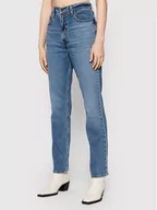 Spodnie damskie - Levi's Jeansy 70'S A0898-0016 Niebieski Slim Straight - miniaturka - grafika 1