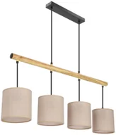 Lampy sufitowe - Lampa wisząca nad wyspę z 4 zwisami beż + czarny - 21X Z061 M8-W96 - miniaturka - grafika 1