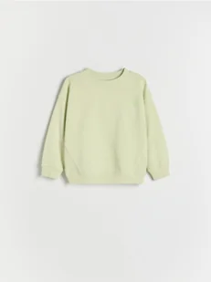 Reserved - Bawełniana bluza z haftem - jasnożółty - Bluzy i sweterki niemowlęce - miniaturka - grafika 1