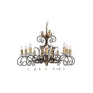 Lampy sufitowe - Elstead Lighting Amarilli 10Lt Chandelier Bronze/Gold AML10 BRONZE Elstead lampa wisząca stylowa świecznikowa AML10 BRONZE) - miniaturka - grafika 1