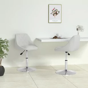 vidaXL Lumarko Krzesła stołowe, 2 szt., białe, sztuczna skóra 335159 - Krzesła - miniaturka - grafika 1