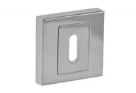 Szyldy i rozety - Tarcza kwadratowa KL do klamek INFINITY (APOLLO,PLATON,ITALIA,WENUS,CONCEPT,NOVE), chrom - miniaturka - grafika 1