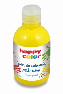 Happy Color Farba do malowania palcami 300ml żółta - Przybory szkolne - miniaturka - grafika 1