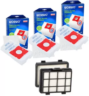 Worki do odkurzacza AMICA ORA YUGO SURAZO 12 SZT +  FILTR HEPA - Worki do odkurzaczy - miniaturka - grafika 1