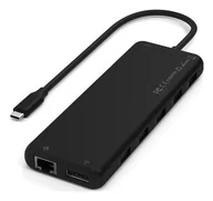 Stacje dokujące i replikatory portów - Satechi 13w1 USB-C Triple Display Multiport Adapter 1x Ethernet 1 Gbps 3x USB-A 1x USB-A 2x USB-A 2x USB-C 85W PD, 2x HDMI 2.0 4K@60Hz DP 1.4 8K@60Hz 3.5mm Audio ST-P3D13K - miniaturka - grafika 1