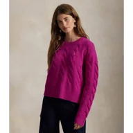 Swetry damskie - POLO RALPH LAUREN Wełniany sweter Loose fit z dodatkiem kaszmiru - miniaturka - grafika 1