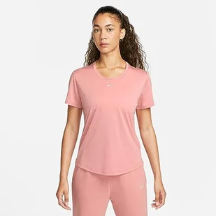 Nike DD0638-618 W NK One DF SS Std Top Długa koszulka Kobiety Red Stardust/Biały Rozmiar 2XL - Koszulki i topy damskie - miniaturka - grafika 1