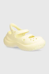 Crocs sandały Phaedra damskie kolor beżowy na platformie 209560 - Sandały damskie - miniaturka - grafika 1