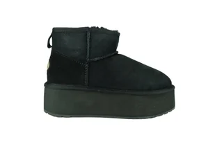 Buty EMU AUSTRALIA Śniegowce Stinger Micro Flatform 13082 BLAK 38 - Śniegowce damskie - miniaturka - grafika 1