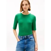 Bluzki damskie - Tommy Hilfiger Bluzka Slim Fit - miniaturka - grafika 1