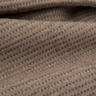 Koc 70 x 160 Design Bawełniano-Akrylowy Amber Ciemnobeżowy - Koce i narzuty dla dzieci - miniaturka - grafika 4