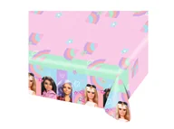 Dekoracje i nakrycia stołu na imprezę - Obrus urodzinowy Barbie - 120x180 cm - 1 szt. - miniaturka - grafika 1