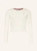 Koszulki dla dziewczynek - Tommy Hilfiger Koszulka Z Długim Rękawem weiss - TOMMY HILFIGER - miniaturka - grafika 1