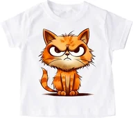 Koszulki dla dziewczynek - Koszulka z kotem kotek22 - miniaturka - grafika 1