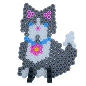 Prace ręczne dla dzieci - Mini Szablon na koraliki do prasowania La Manuli - Kotek - miniaturka - grafika 1