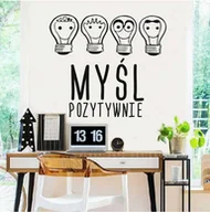 Pomoce naukowe - Naklejka: Myśl Pozytywnie - miniaturka - grafika 1
