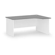 Biurka - Biurko narożne PRIMO WHITE, 1600 x 1200 mm, prawe, biały/grafit - miniaturka - grafika 1