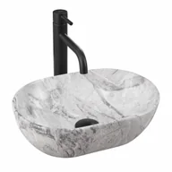 Umywalki - REA-U9109 Amelia Mini Stone Matt Umywalka nablatowa - miniaturka - grafika 1