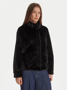 Guess Futro W5BL64 W3920 Czarny Regular Fit - Płaszcze damskie - miniaturka - grafika 1