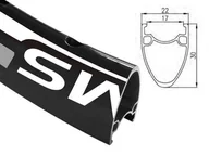 Części rowerowe - ALEXRIMS ALEXRIMS Obręcz szosa ALEXRIMS ATD550 700x32otw Tubeless Ready H.tarczowy czarna 302022-uniw - miniaturka - grafika 1