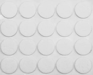 Vorel Podkładki filcowe 20 mm białe 20 sztuk 74831 - Meble modułowe i akcesoria - miniaturka - grafika 2