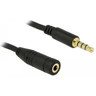 Kable - Delock Kabel Minijack 3.5 Minijack 3.5 5m Czarny 84669 - miniaturka - grafika 1