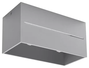 Sollux Lighting Lampa plafon Lobo Maxi, szara, 2x40 W - Lampy sufitowe - miniaturka - grafika 7