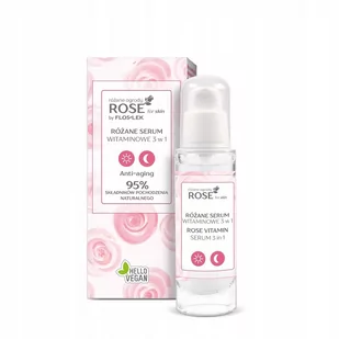 Floslek FLOSLEK ROSE FOR SKIN RÓŻANE OGRODY RÓŻANE SERUM WITAMINOWE 3W1 30ML - Serum do twarzy - miniaturka - grafika 1
