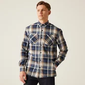 Koszule męskie - Regatta Męska koszula Thamos Granatowy w kratę, Cotton, Rozmiar: S - miniaturka - grafika 1
