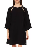 Sukienki - Armani Exchange Damska sukienka z długim rękawem i długim rękawem, w stylu casual, na co dzień, czarny, M - miniaturka - grafika 1